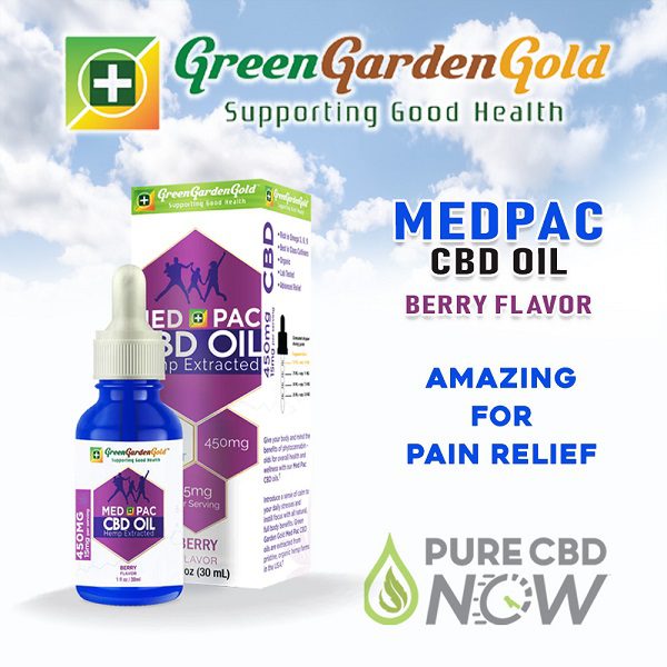 Med Pac Hemp Oil Berry Flavor 450mg-6,000mg, Amazing for pain relief