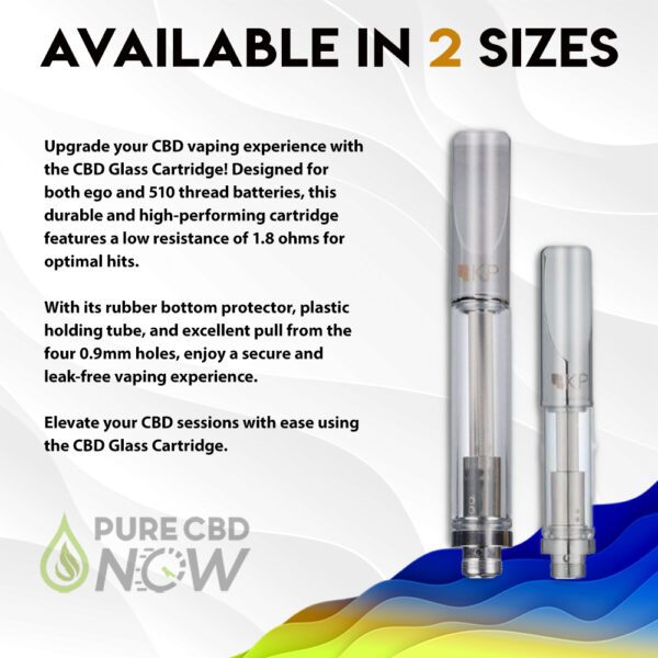 Kind Pen Empty Cartridge with Wick - Available in 1.0 or .5 ml