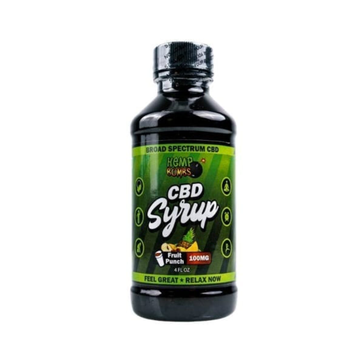 Hemp Bombs Syrup CBD 100mg 1 oz ( 4 servings)