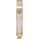 (Gold) Empty Cartridge with Wickless .5 ml 510 Thread (Glass)