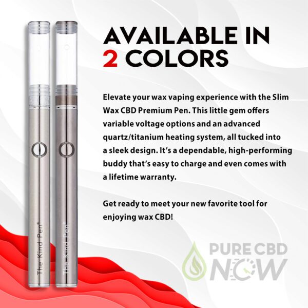 Kind Pen Slim Wax CBD Premium Pen - Available in 2 colors