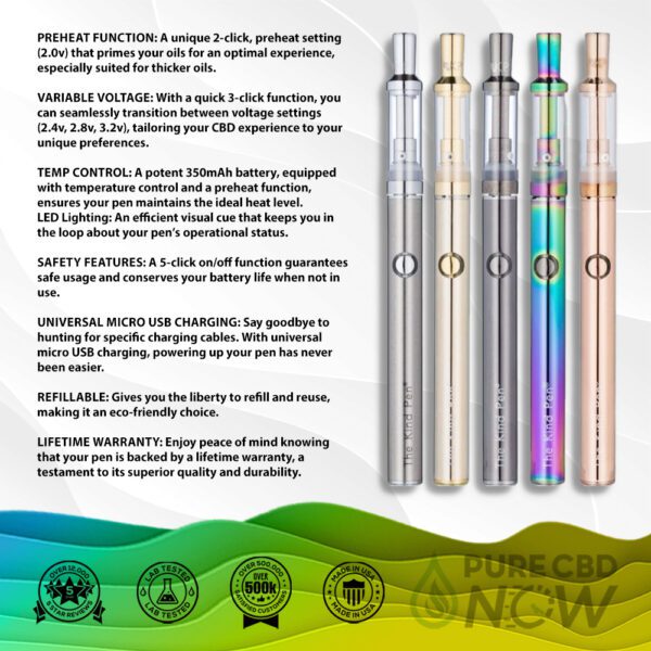 Kind Pen - The Slim Oil Premium CBD Pen Features