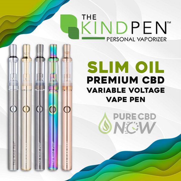 The Kind Pen Slim Oil Premium CBD Pen Variable Voltage FOR THICKER OILS