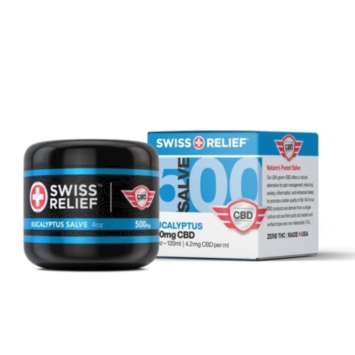 Swiss Relief CBD Salve 2oz or 4oz