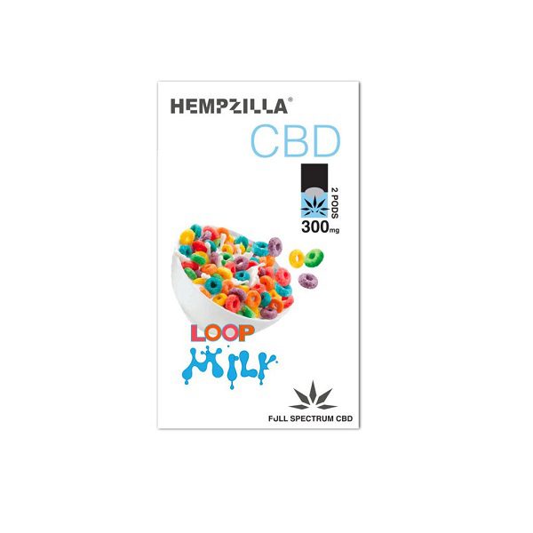 Hempzilla CBD Juul Compatible Pods 300mg - Loop Milk