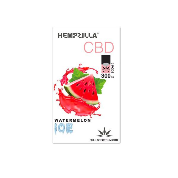 Hempzilla CBD Juul Compatible Pods 300mg - Watermelon Ice