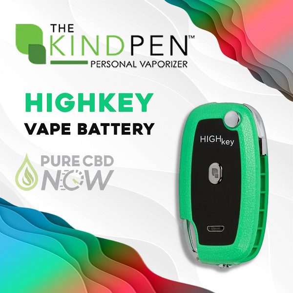 HIGHkey Vape Battery by The Kind Pen - compatibility with 9mm 510 threaded cartridges