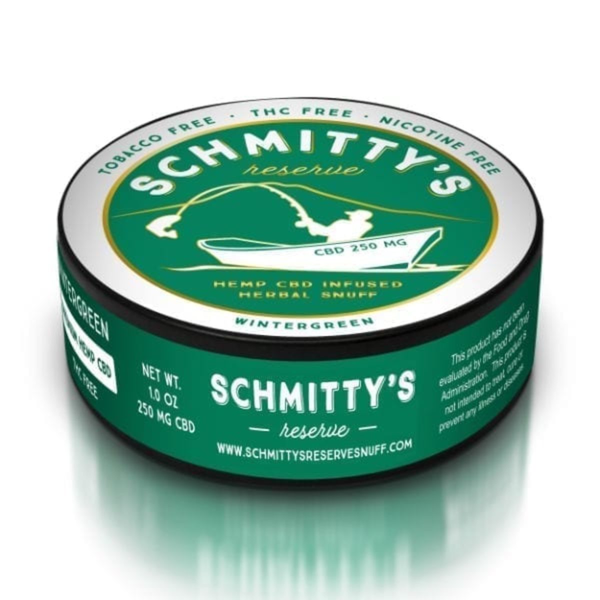 Schmitty's Snuff Reserve CBD Wintergreen Flavor