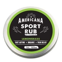 Americana Sport Full Spectrum CBD Rub/Salve 1oz Lemongrass 125mg