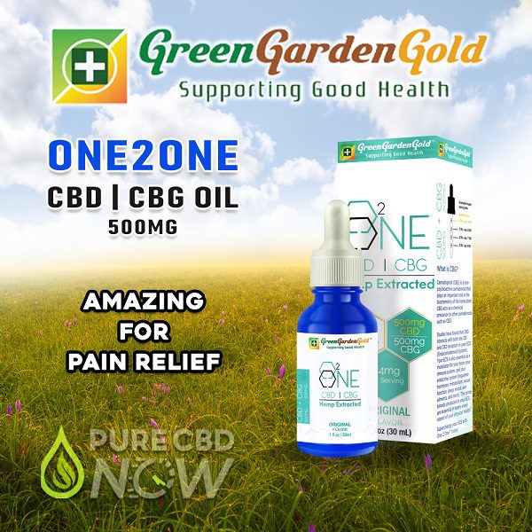 Green Garden Gold One2One™ CBD | CBG Oil, Amazing for pain relief