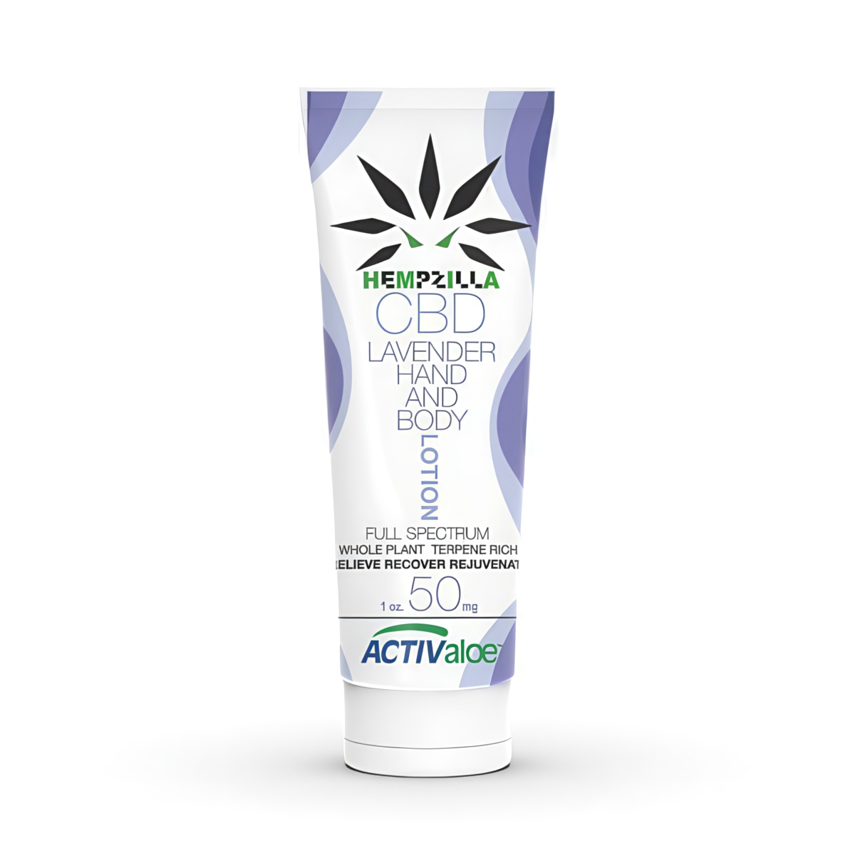 Hempzilla CBD Lotion 1oz Travel Size Tube 50mg