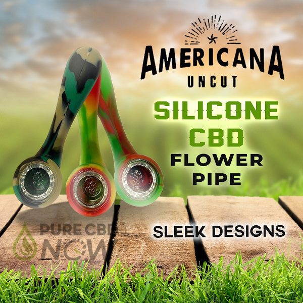 Americana Silicone CBD Flower Pipe All color