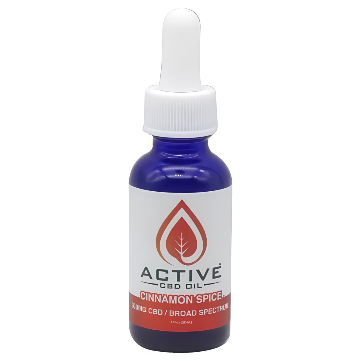 Active CBD Oil Water Soluble CBD Tinctures 300mg - Cinnamon Flavor