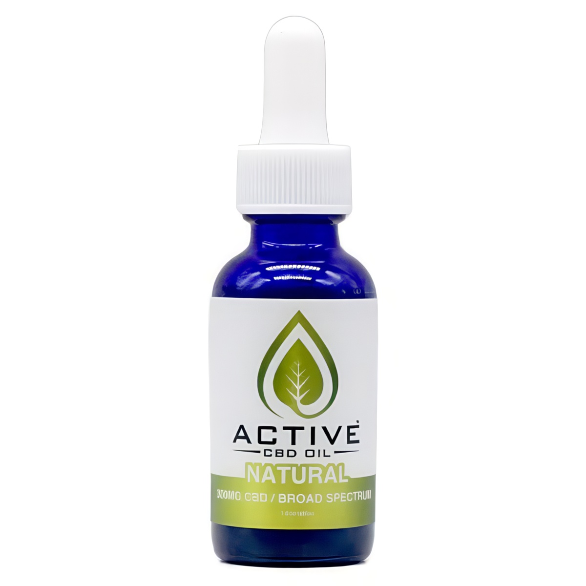 Active CBD Oil Water Soluble CBD Tinctures 300mg - Natural Flavor