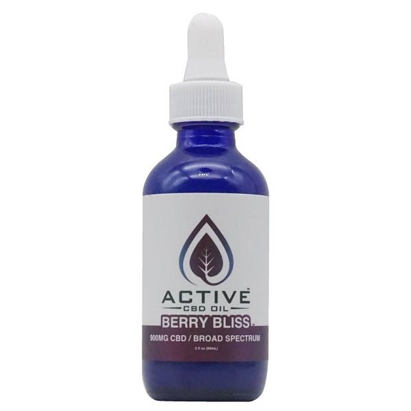 Active CBD Oil Water Soluble CBD Tinctures 900mg - Berry Flavor