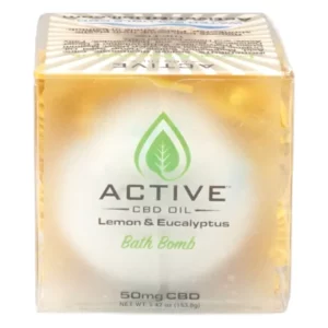 Active CBD oil Bath Bombs 50mg - Lemon and Eucalyptus