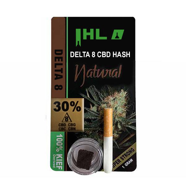 Delta 8 CBD Hash Sativa Black Hash – Natural – 1g 20% CBD