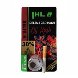 Delta 8 CBD Hash Sativa Black Hash – OG Kush – 1g 20% CBD