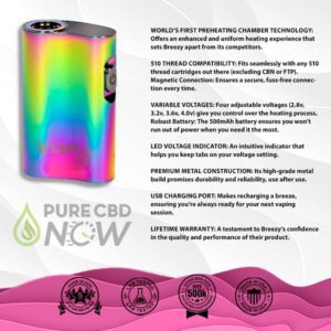 The Kind Pen Breezy CBD Vape Pen Product Info