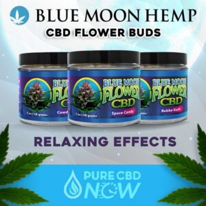 Blue Moon Hemp CBD Flower Buds in Jar
