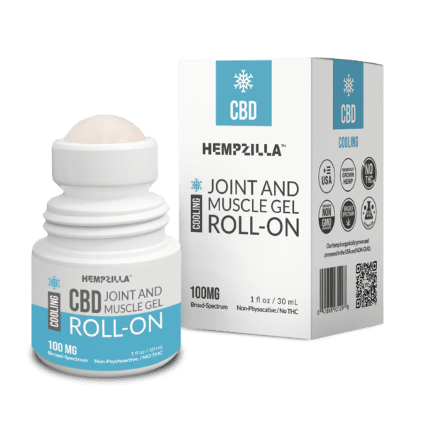 Hempzilla CBD Joint and Muscle Gel Roll-On 1oz 100mg