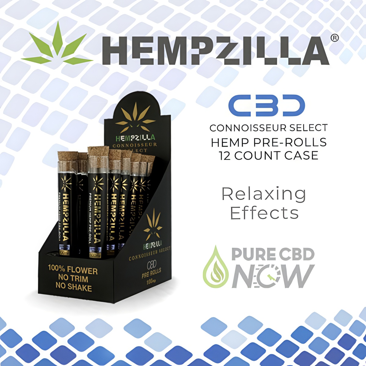 Hempzilla Connoisseur Select Pre-Roll Case of 12