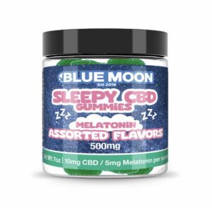 Blue Moon CBD Gummies Melatonin – Assorted Flavors - 500mg
