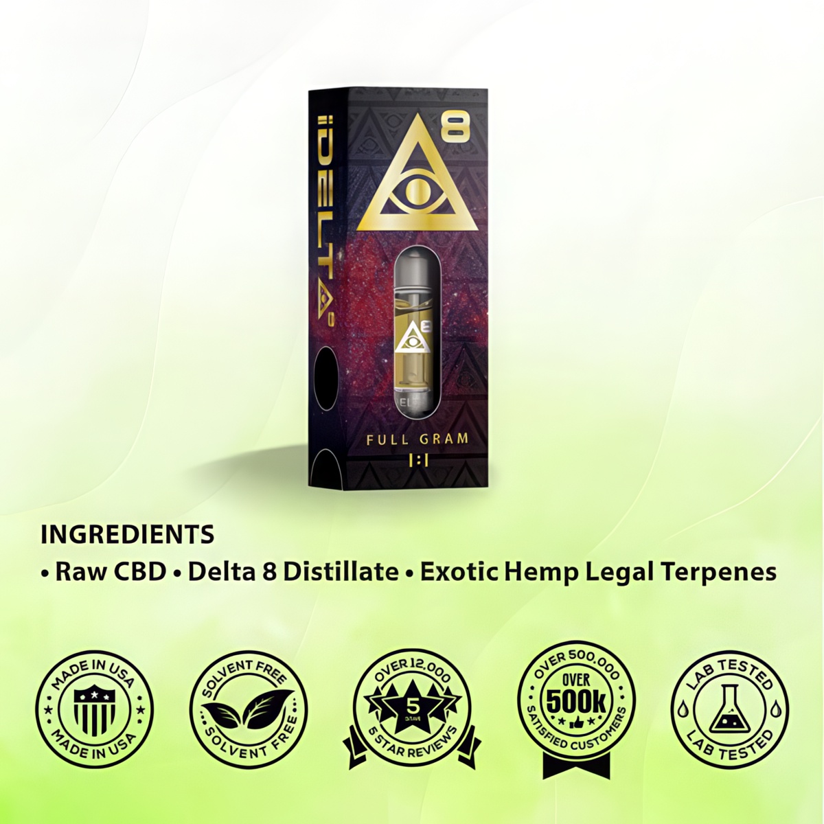 iDELTA8 Gold Cart Ingredients