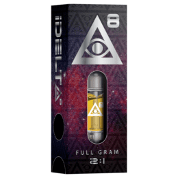 iDELTA8 Silver – 1 Gram Delta 8 Vape Cartridge + CBD 2:1