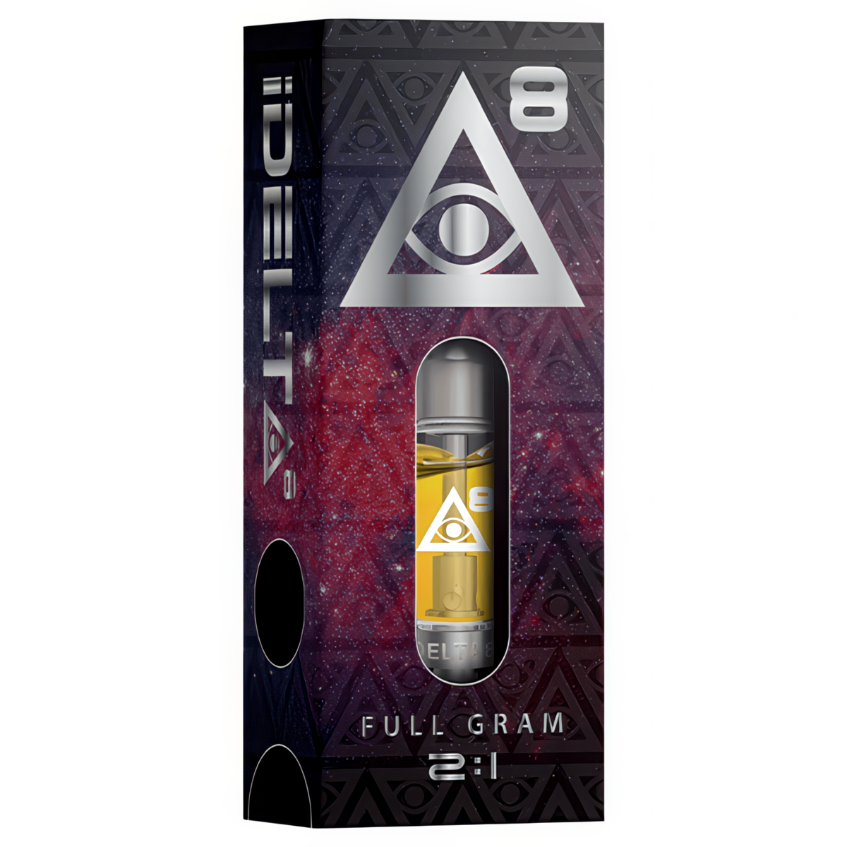 iDELTA8 Silver - 1 Gram Delta 8 Vape Cartridge + CBD 2:1