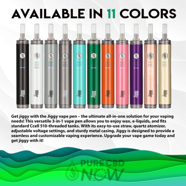 The Jiggy CBD WAX Vape Pen by The Kind Pen - Available in 11 colors