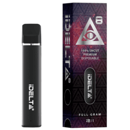 iDELTA8 Silver – Disposable Delta 8 Vape Pen