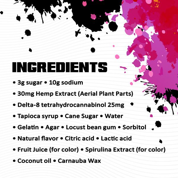 Wild Orchard Full-Spectrum Delta-8 Gummy Ingredients