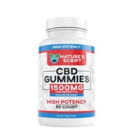 Nature’s Script™ High Potency CBD Gummies 50 Count