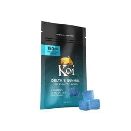 Koi Delta 8 Gummies - Blue Razz Flavor