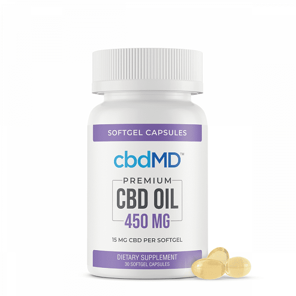 cbdMD Premium CBD Softgel Capsules 30 or 60 count