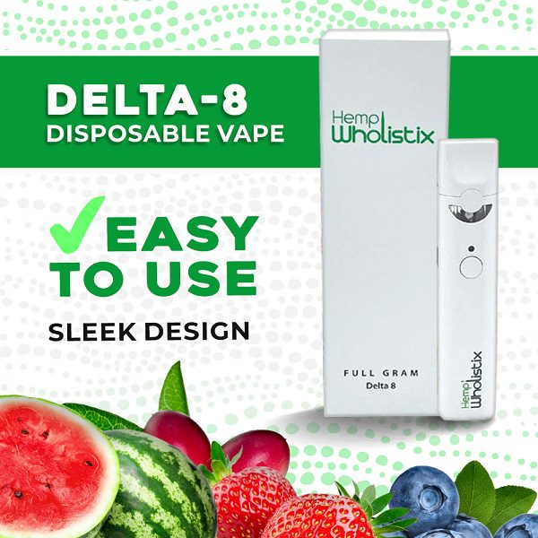 Delta-8 Disposable Vape Pen – Hempwholistix – 1ml