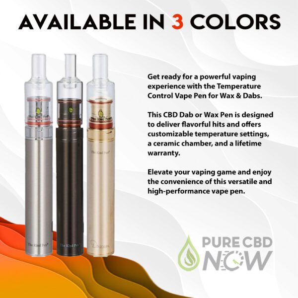 The Kind Pen CBD Dab or Wax Pen - Available in 3 colors