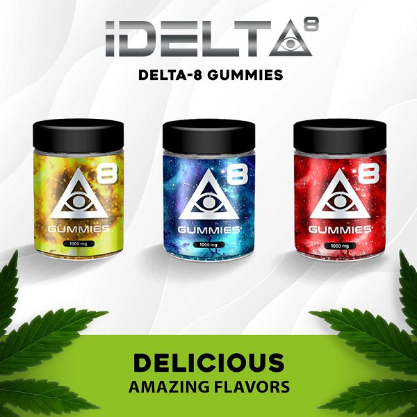 iDELTA8 Delta 8 Gummies 20ct – 50mg Per Gummy