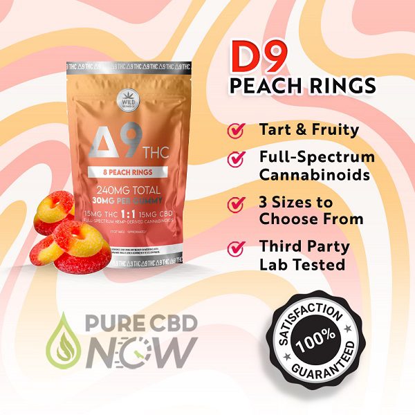 Buy Delta-9 Peach Ring gummies online