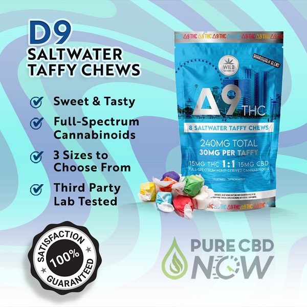 Buy Delta-9 Saltwater Taffy Chews