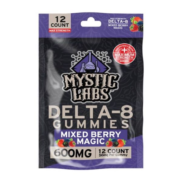 Delta 8 High Potency Gummies Mixed Berry Magic 600mg or 2500mg (Choose Count)