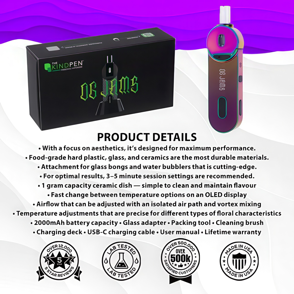 OG Jams Herb Vaporizer Product Details