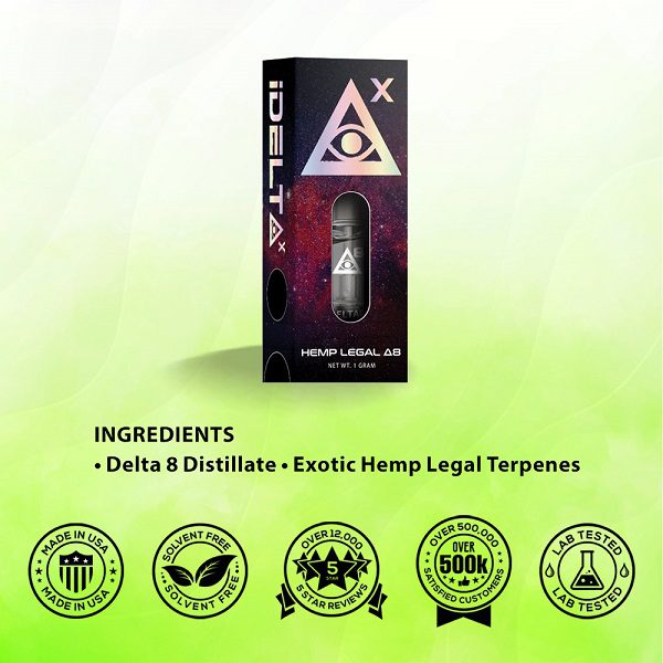 iDELTAX Delta 8 Cartridge Ingredients