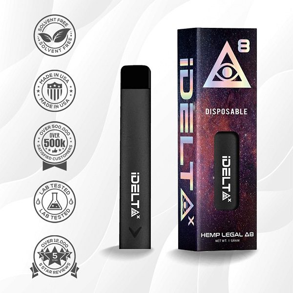 iDELTAX Disposable Delta 8 Vape Pen Full Gram