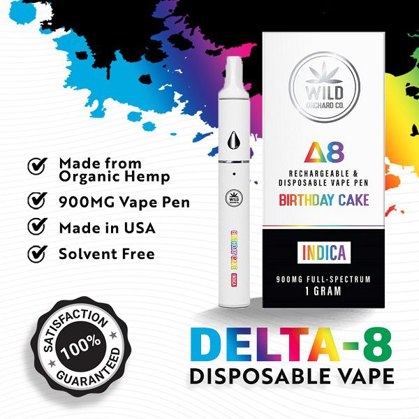 Delta 8 Rechargeable and Disposable Vape Pens 1 Gram or 900mg