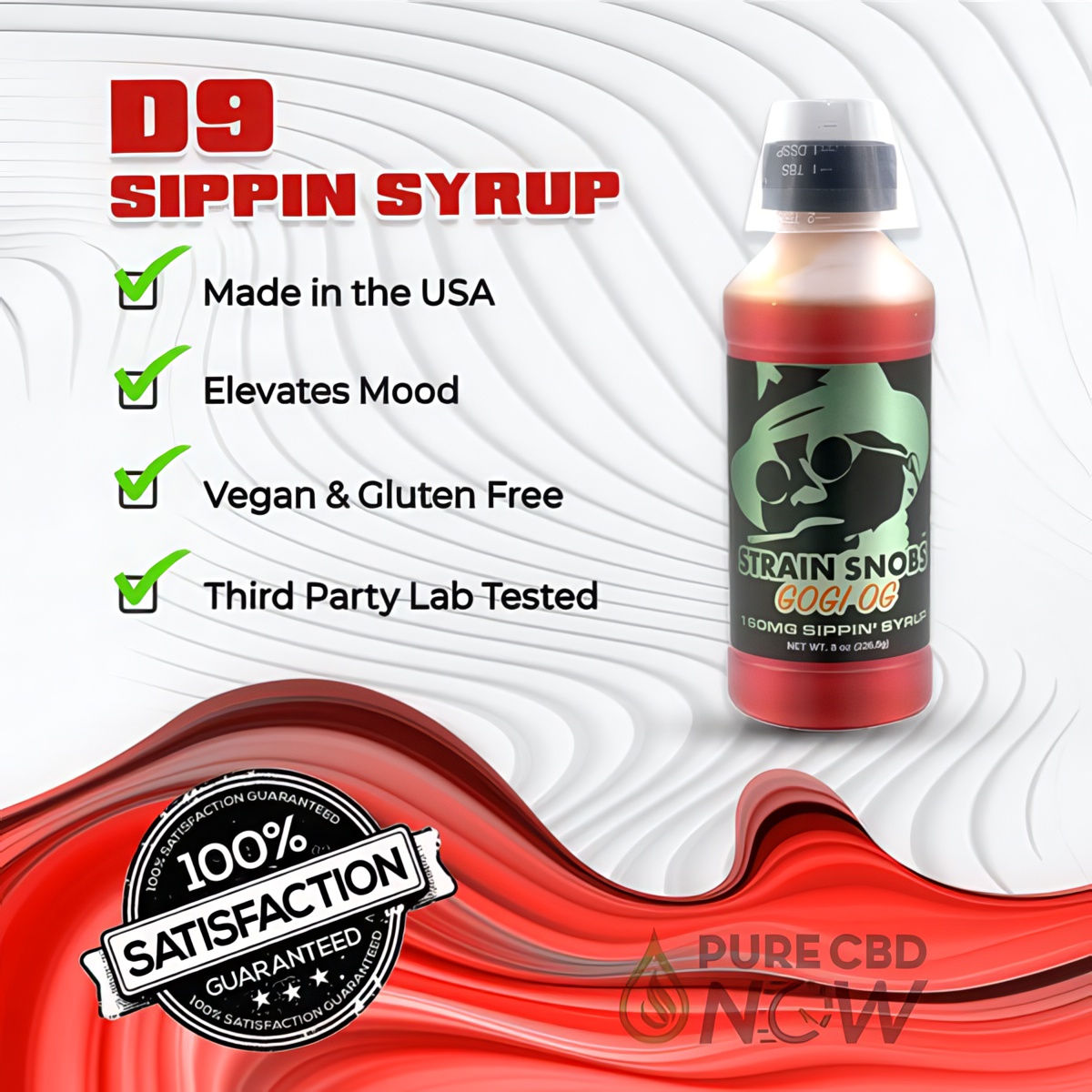 Strain Snobs Delta 9 Full Spectrum+ Sippin' Syrup 160mg