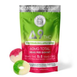 Delta 9 Watermelon and Apple Ring Chews 2 Pack