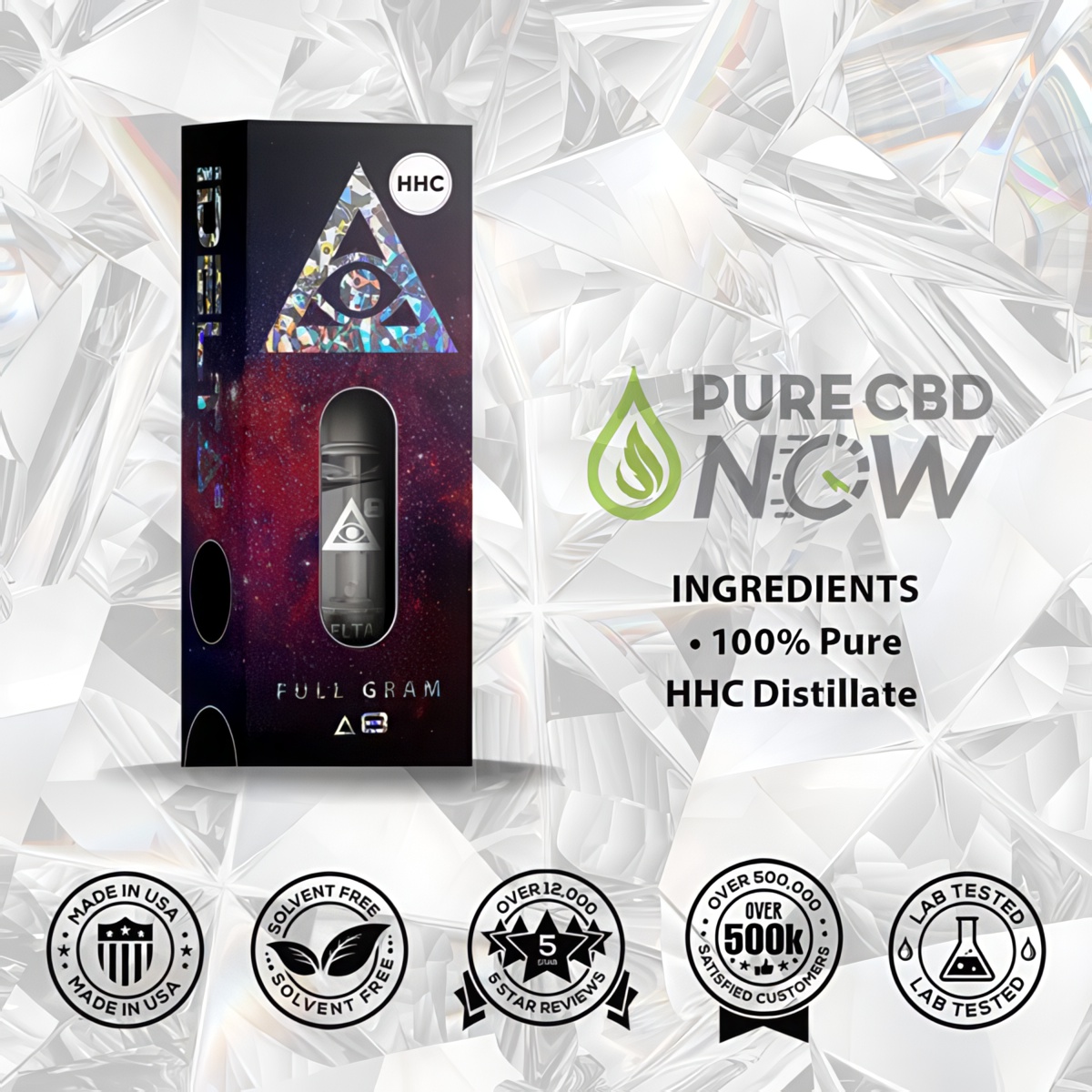 iDELTA Premium HHC Cartridge Full Gram Ingredients