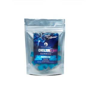 Delta 9 Rainbow Rock Candy Gummies 100mg